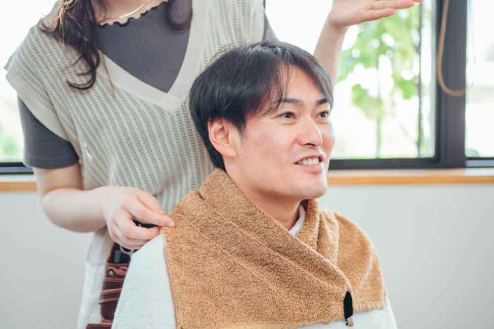汗っかきだと伝える男性客